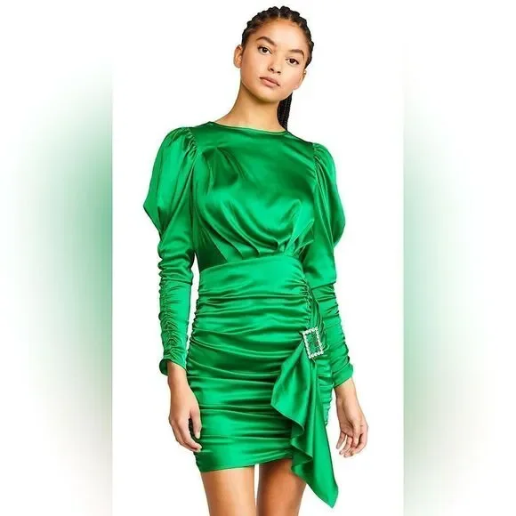 for Love & Lemons Isabeli Mini Dress Vert S